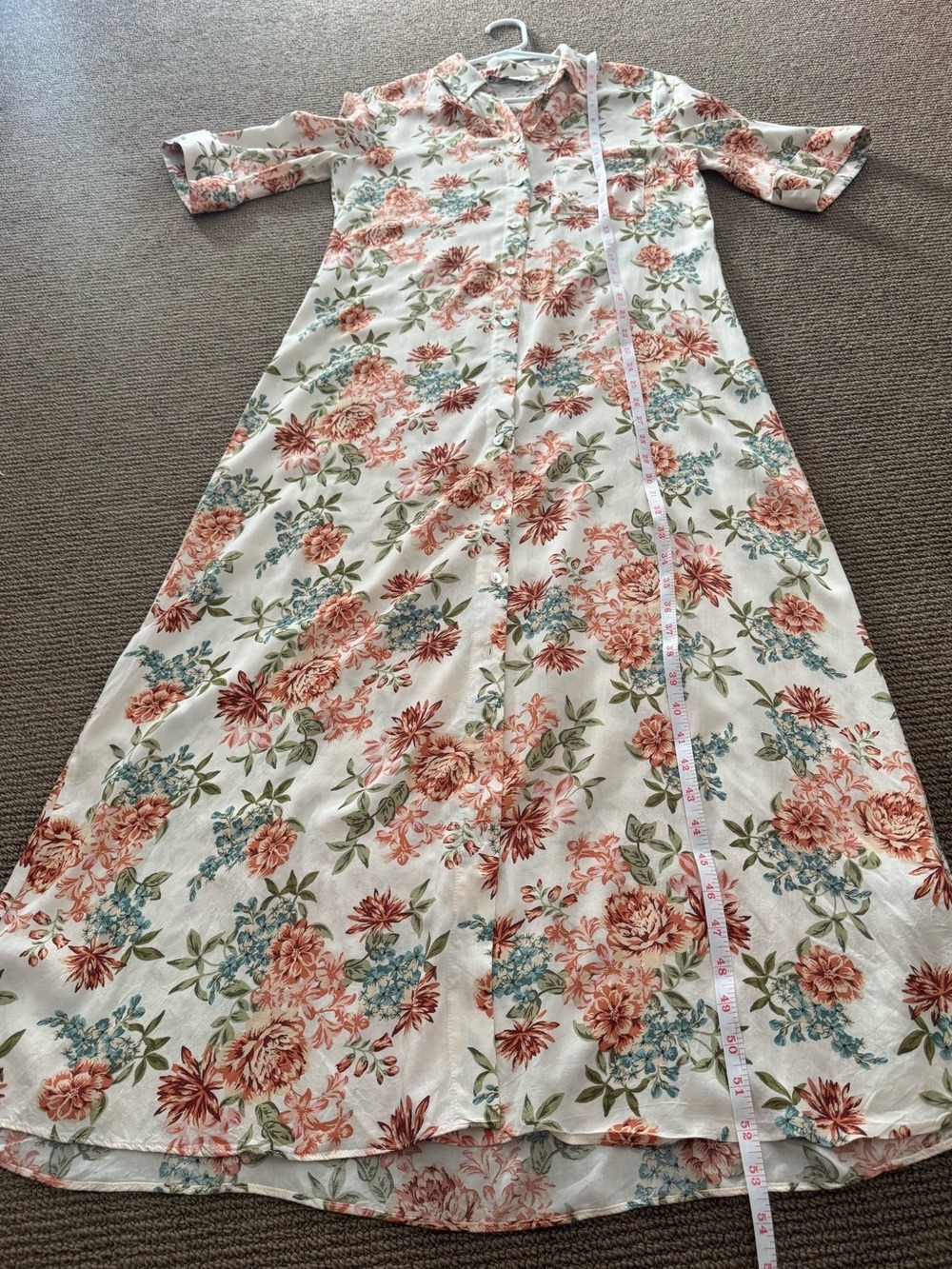 ZARA Prairie Floral Button Front Dress - Picture 17 of 17